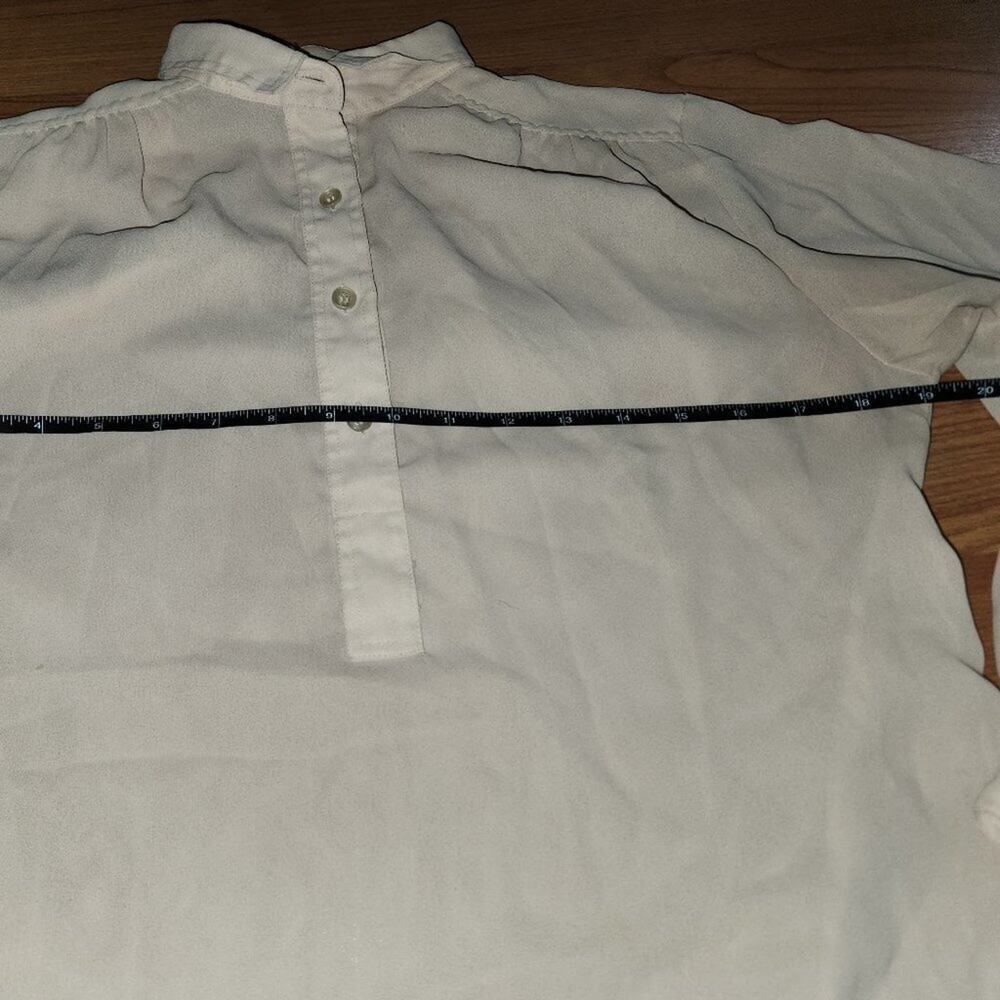 Cloudy White Dressy Top || Medium GUC - Picture 6 of 8